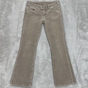 Silver Jeans Co Pants Womens W31 L33 Corduroy Tuesday Beige Slim Bootcut Soft